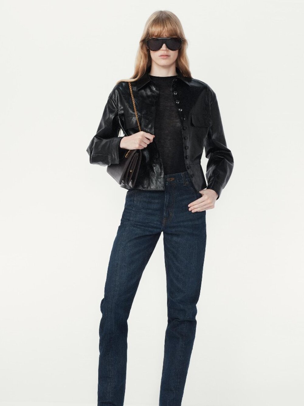 ZARA PEPLUM FAUX LEATHER JACKET - THE ITEM ZARA WOMAN NWT